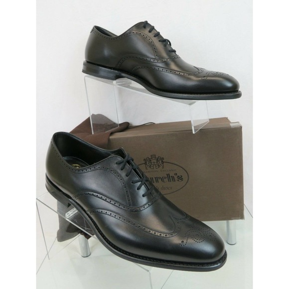 NIB CHURCH'S BY PRADA WILSON BLACK LEATHER WINGTIP PERFORATE OXFORDS 12 US 13 - Picture 2 of 9